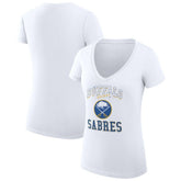 Buffalo Sabres G-III 4Her by Carl Banks Women's Super-Slim Fit Lightweight Team Logo Graphic V-Neck T-Shirt - NHL T-shirts