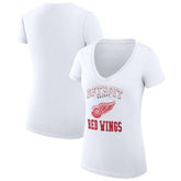 Detroit Red Wings G-III 4Her by Carl Banks Women's Super-Slim Fit Lightweight Team Logo Graphic V-Neck T-Shirt - NHL T-shirts