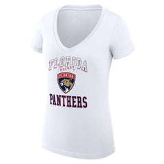 Florida Panthers G-III 4Her by Carl Banks Women's Super-Slim Fit Lightweight Team Logo Graphic V-Neck T-Shirt - NHL T-shirts