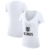 Los Angeles Kings G-III 4Her by Carl Banks Women's Super-Slim Fit Lightweight Team Logo Graphic V-Neck T-Shirt - NHL T-shirts