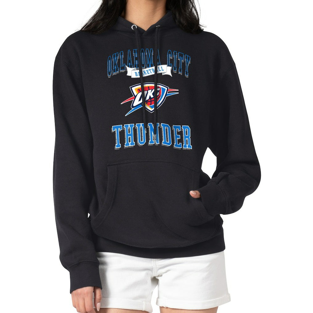 Black Oklahoma City Thunder G-III 4Her by Carl Banks Women's Graphic Fleece Pullover Hoodie | NBA