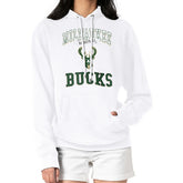 White Milwaukee Bucks G-III 4Her by Carl Banks Women's Graphic Fleece Pullover Hoodie | NBA