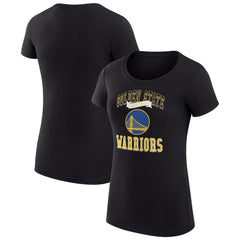 Black Golden State Warriors G-III 4Her by Carl Banks Women's Super-Slim Fit Lightweight Team Logo T-Shirt sale | NBA