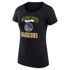 Black Golden State Warriors G-III 4Her by Carl Banks Women's Super-Slim Fit Lightweight Team Logo T-Shirt sale | NBA
