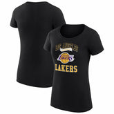 Black Los Angeles Lakers G-III 4Her by Carl Banks Women's Super-Slim Fit Lightweight Team Logo T-Shirt | NBA
