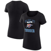 Black Oklahoma City Thunder G-III 4Her by Carl Banks Women's Super-Slim Fit Lightweight Team Logo T-Shirt | NBA