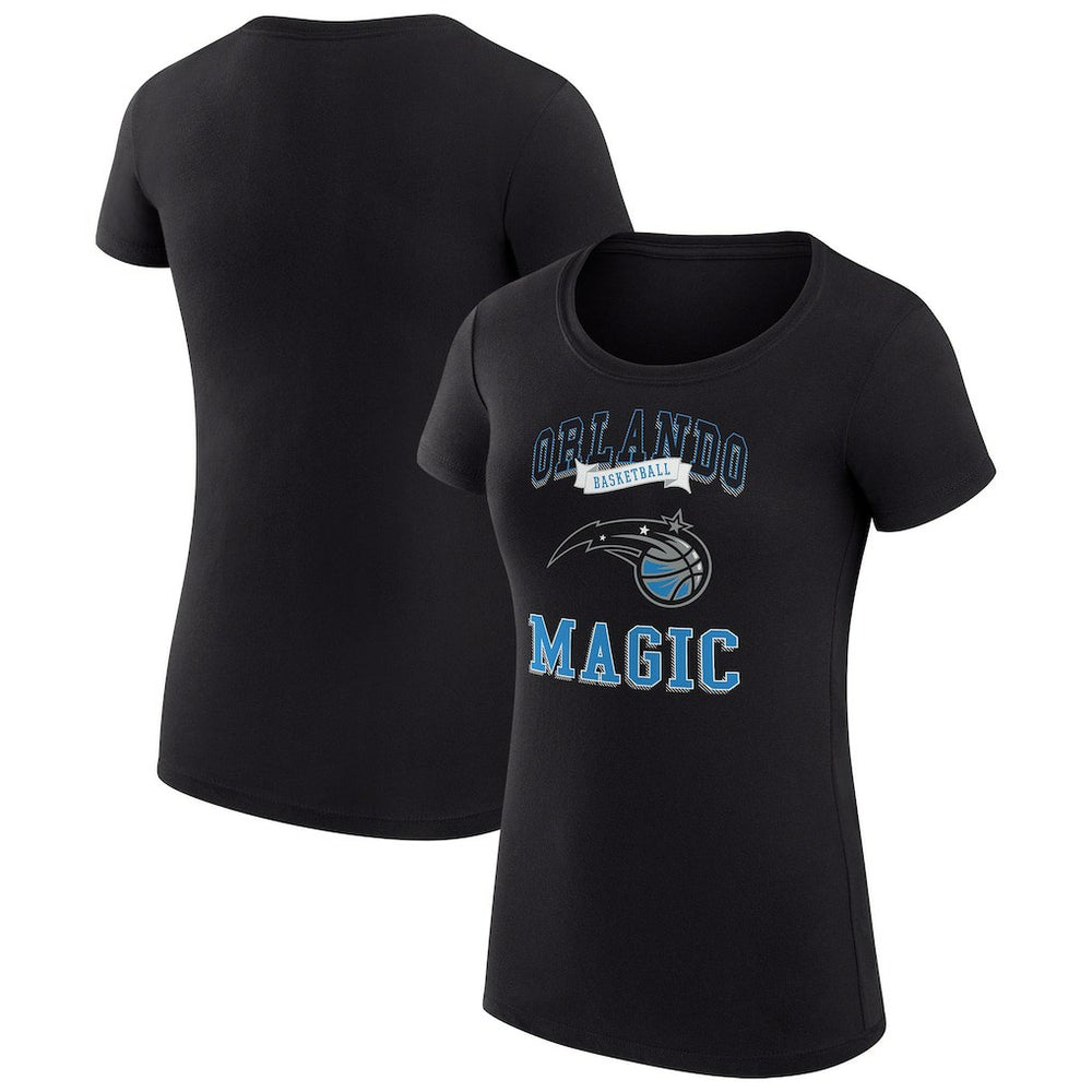 Black Orlando Magic G-III 4Her by Carl Banks Women's Super-Slim Fit Lightweight Team Logo T-Shirt | NBA