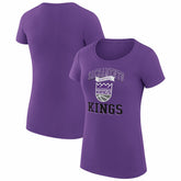 Purple Sacramento Kings G-III 4Her by Carl Banks Women's Super-Slim Fit Lightweight Team Logo T-Shirt | NBA