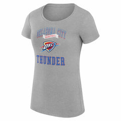Heather Gray Oklahoma City Thunder G-III 4Her by Carl Banks Women's Super-Slim Fit Lightweight Team Logo T-Shirt | NBA