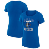 Blue Dallas Mavericks G-III 4Her by Carl Banks Women's Super-Slim Fit Lightweight Team Logo T-Shirt sale | NBA
