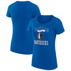 Blue Dallas Mavericks G-III 4Her by Carl Banks Women's Super-Slim Fit Lightweight Team Logo T-Shirt sale | NBA