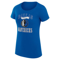 Blue Dallas Mavericks G-III 4Her by Carl Banks Women's Super-Slim Fit Lightweight Team Logo T-Shirt sale | NBA