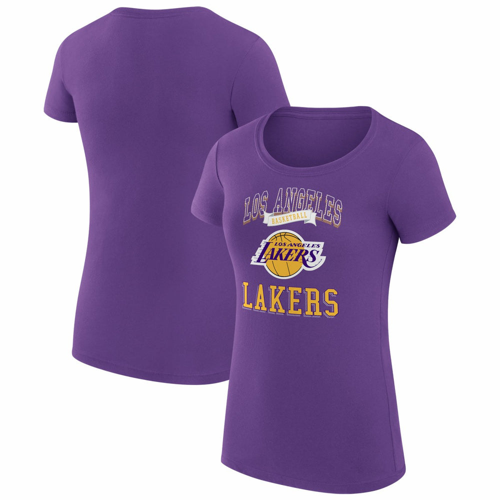 Purple Los Angeles Lakers G-III 4Her by Carl Banks Women's Super-Slim Fit Lightweight Team Logo T-Shirt | NBA