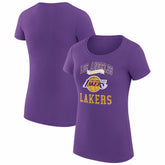 Purple Los Angeles Lakers G-III 4Her by Carl Banks Women's Super-Slim Fit Lightweight Team Logo T-Shirt | NBA