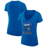 Blue Orlando Magic G-III 4Her by Carl Banks Women's Super-Slim Fit Lightweight Team Logo V-Neck T-Shirt | NBA