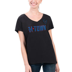 Houston Texans G-III 4Her by Carl Banks Women's Super-Slim Fit Lightweight H-Town V-Neck T-Shirt | NFL US