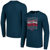 Washington Capitals Starter Four Team Name Logo Long Sleeve Graphic T-Shirt - NHL T-shirts