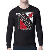 New Jersey Devils Starter Shield Long Sleeve Graphic T-Shirt - NHL T-shirts