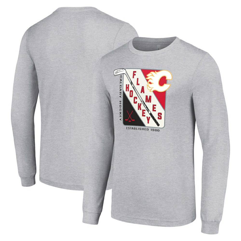 Calgary Flames Starter Shield Long Sleeve Graphic T-Shirt - NHL T-shirts