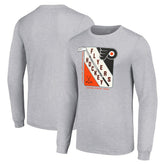 Philadelphia Flyers Starter Shield Long Sleeve Graphic T-Shirt - NHL T-shirts