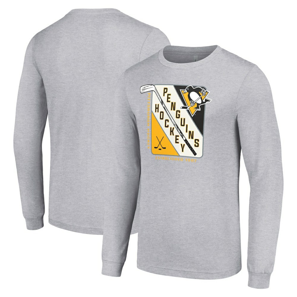 Pittsburgh Penguins Starter Shield Long Sleeve Graphic T-Shirt - NHL T-shirts