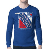 New York Rangers Starter Shield Long Sleeve Graphic T-Shirt - NHL T-shirts