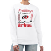 Carolina Hurricanes G-III 4Her by Carl Banks Women's Collage Graphic Fleece Long Sleeve Pullover Sweatshirt - NHL Sweatshirts