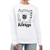 Los Angeles Kings G-III 4Her by Carl Banks Women's Collage Graphic Fleece Long Sleeve Pullover Sweatshirt - NHL Sweatshirts