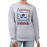 Colorado Avalanche G-III 4Her by Carl Banks Women's Collage Graphic Fleece Long Sleeve Pullover Sweatshirt - NHL Sweatshirts