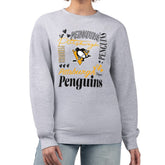 Pittsburgh Penguins G-III 4Her by Carl Banks Women's Collage Graphic Fleece Long Sleeve Pullover Sweatshirt - NHL Sweatshirts
