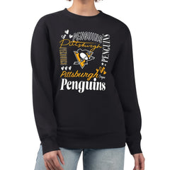Pittsburgh Penguins G-III 4Her by Carl Banks Women's Collage Graphic Fleece Long Sleeve Pullover Sweatshirt - NHL Sweatshirts