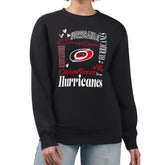 Carolina Hurricanes G-III 4Her by Carl Banks Women's Collage Graphic Fleece Long Sleeve Pullover Sweatshirt - NHL Sweatshirts
