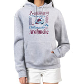 Colorado Avalanche G-III 4Her by Carl Banks Women's Collage Team Graphic Fleece Pullover Hoodie - NHL Hoodies
