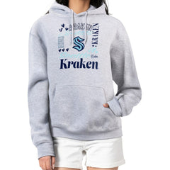 Seattle Kraken G-III 4Her by Carl Banks Women's Collage Team Graphic Tri-Blend Fleece Pullover Hoodie - NHL Hoodies