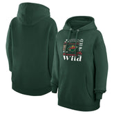 Minnesota Wild G-III 4Her by Carl Banks Women's Collage Team Graphic Tri-Blend Fleece Pullover Hoodie - NHL Hoodies