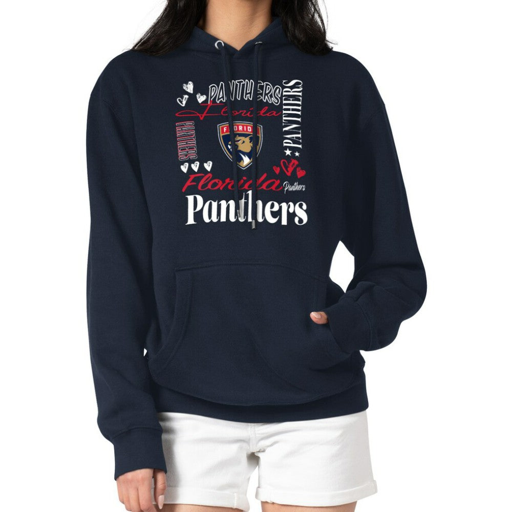Florida Panthers G-III 4Her by Carl Banks Women's Collage Team Graphic Tri-Blend Fleece Pullover Hoodie - NHL Hoodies