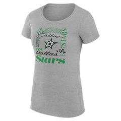 Dallas Stars G-III 4Her by Carl Banks Women's Super-Slim Fit Lightweight Collage Team Graphic T-Shirt - NHL T-shirts