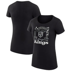 Los Angeles Kings G-III 4Her by Carl Banks Women's Super-Slim Fit Lightweight Collage Team Graphic T-Shirt - NHL T-shirts