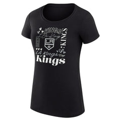 Los Angeles Kings G-III 4Her by Carl Banks Women's Super-Slim Fit Lightweight Collage Team Graphic T-Shirt - NHL T-shirts