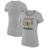 Boston Bruins G-III 4Her by Carl Banks Women's Super-Slim Fit Lightweight Collage Team Graphic T-Shirt - NHL T-shirts