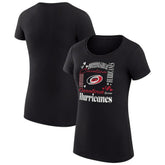 Carolina Hurricanes G-III 4Her by Carl Banks Women's Super-Slim Fit Lightweight Collage Team Graphic T-Shirt - NHL T-shirts