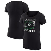 Dallas Stars G-III 4Her by Carl Banks Women's Super-Slim Fit Lightweight Collage Team Graphic T-Shirt - NHL T-shirts