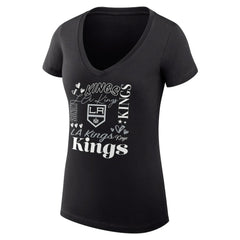 Los Angeles Kings G-III 4Her by Carl Banks Women's Super-Slim Fit Lightweight Collage Team Graphic T-Shirt - NHL T-shirts