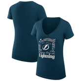 Tampa Bay Lightning G-III 4Her by Carl Banks Women's Super-Slim Fit Lightweight Collage Team Graphic T-Shirt - NHL T-shirts