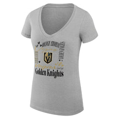 Vegas Golden Knights G-III 4Her by Carl Banks Women's Super-Slim Fit Lightweight Collage Team Graphic T-Shirt - NHL T-shirts