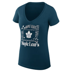 Toronto Maple Leafs G-III 4Her by Carl Banks Women's Super-Slim Fit Lightweight Collage Team Graphic T-Shirt - NHL T-shirts