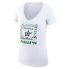 Dallas Stars G-III 4Her by Carl Banks Women's Super-Slim Fit Lightweight Collage Team Graphic T-Shirt - NHL T-shirts