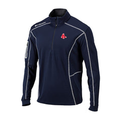 Boston Red Sox Columbia Cooperstown Collection Omni-Wick Shotgun Quarter-Zip Top - MLB Tops