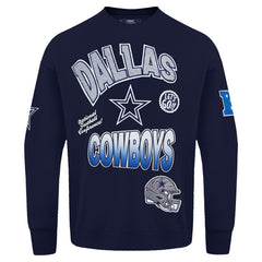 Dallas Cowboys Pro Standard Turn It Up Drop Shoulder Pullover Sweatshirt | NFL Near me