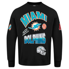 Miami Dolphins Pro Standard Turn It Up Drop Shoulder Pullover Sweatshirt | NFL Discount